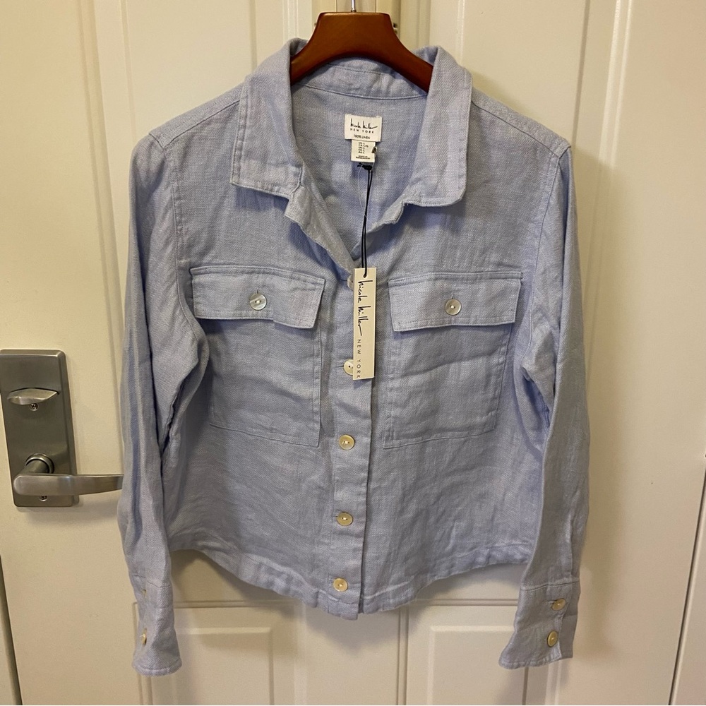 100% Washable Linen Jacket - Picture 9 of 13